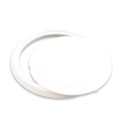   UNIVOLT 000806 AZR 75 fehér kerek takarófedél, fehér, PVC, kipattintható fedéllel, átm. 75mm