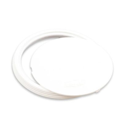   UNIVOLT 000807 AZR 85 fehér kerek takarófedél, fehér, PVC, kipattintható fedéllel, átm. 85mm