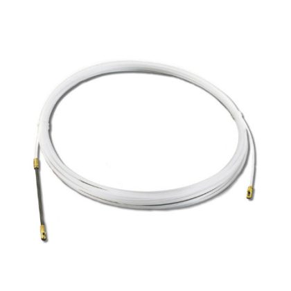   UNIVOLT 000947 müanyag behúzószalag, hossz.5m,átm. 3mm, egyik végén rugós vezető fejjel