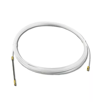   UNIVOLT 000951 müanyag behúzószalag, hossz.25m,átm. 3mm,egyik végén rugós vezető fejjel