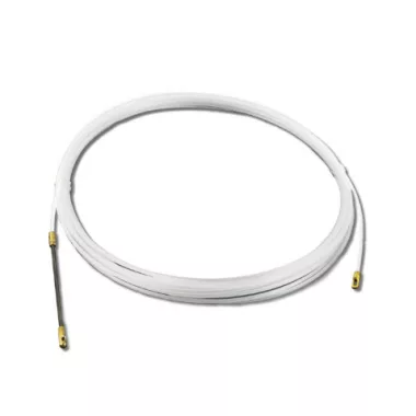 UNIVOLT 000952 müanyag behúzószalag, hossz.30m,átm. 3mm,egyik végén rugós vezető fejjel