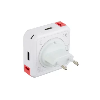 ALLOCACOC USB 2.0 töltő, 4xUSB, AC 100-240V/0,3A, DC Micro USB, 5V, 1,5A