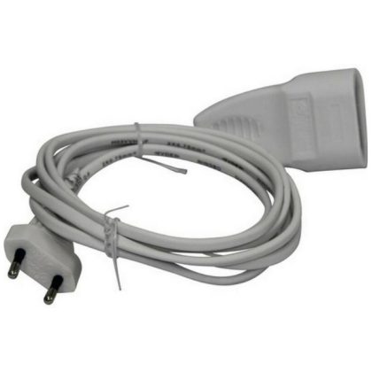   GAO 00128011 Földeletlen lengő hosszabbító Euro dugóval, 3m, fehér