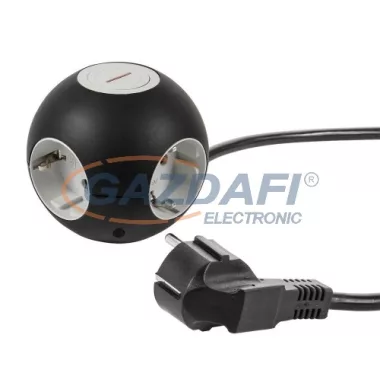 GAO 0015420503 4-es asztali elosztó kacspolóval IP20 250V 16A 1,4m