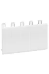LEGRAND 001660 Practibox module cover white, 5 modules wide, with half-module perforations