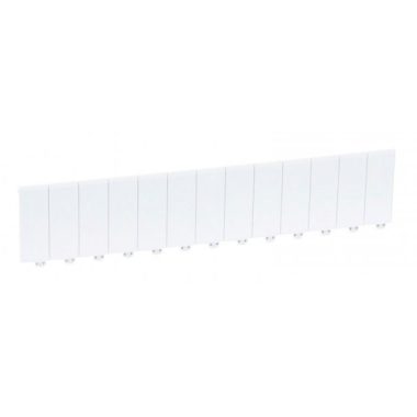 LEGRAND 001662 Module cover, white RAL 9003 with half-module divisions, 13 modules wide
