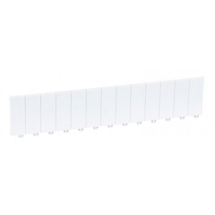  LEGRAND 001662 Module cover, white RAL 9003 with half-module divisions, 13 modules wide