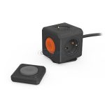   ALLOCACOC távvezérelhető elosztó kocka szett, 4x2P+F, 16A, 250V, 1,5m H05VV-F 3x1,5mm2, fekete