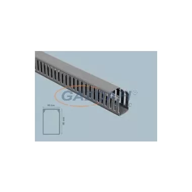 MUTLUSAN Perforált kábelcsatorna fedéllel, szürke , 40x40, 2m MUTLUSAN Perforált kábelcsatorna fedéllel, szürke , 40x40, 2m