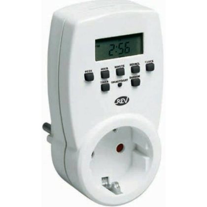 GAO 0025300103 Időkapcsoló, digitális, heti, fehér