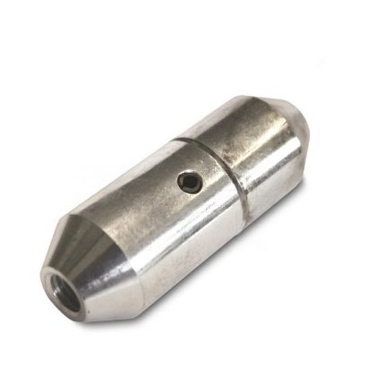   UNIVOLT 003607 RA-VB-WIRBEL összekötő adapter, két beh.szál összekötésére, átm.30mm, M12 belső menet