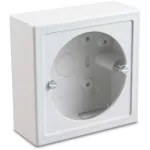 UNIVOLT 004769 DIN szerelvénydoboz MIK csatornához, egyrészes, kerettel, 85x85x32 mm