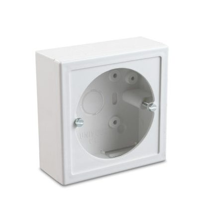   UNIVOLT 004769 DIN szerelvénydoboz MIK csatornához, egyrészes, kerettel, 85x85x32 mm