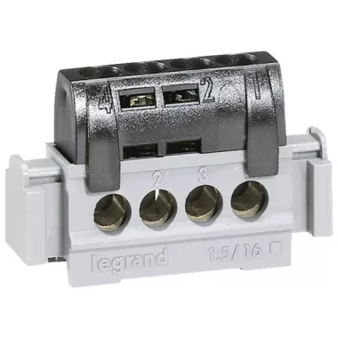 LEGRAND 004850 Lexic elosztókapocs IP2 4 fázis csatlakozás fekete