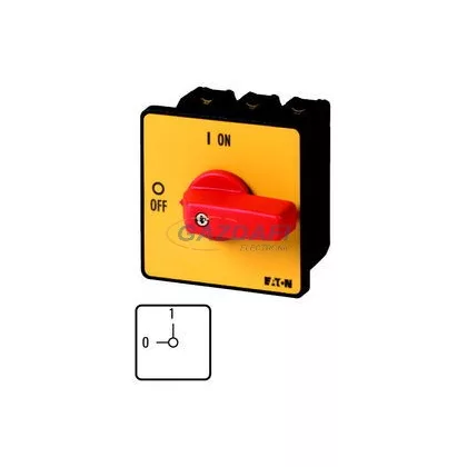   EATON 005743 P3-63/E-RT Be-Ki kapcsoló VÉSZ-KI 3p 63A beépíthető