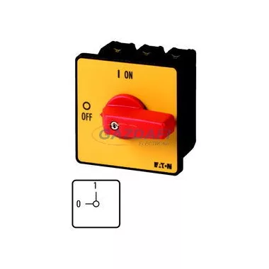 EATON 007189 P3-100/E-RT Be-Ki kapcsoló VÉSZ-KI 3p 100A beépíthető