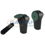   GAO 00836914 Távirányítós szett, 1 távirányító + 2 dugalj, 2x2300W, kültéri