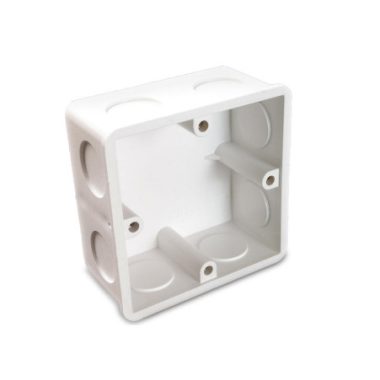 UNIVOLT 009325 kötő-szerelvénydoboz, PVC, fedél nélkűl, 75x75x35mm, vakolat alá