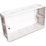 UNIVOLT 009330 kötő-szerelvénydoboz, PVC, fedél nélkűl, 135x75x35mm, vakolat alá