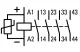 EATON 010303 DILER-40-G(220VDC) Segédkontaktor DC 4z 0ny