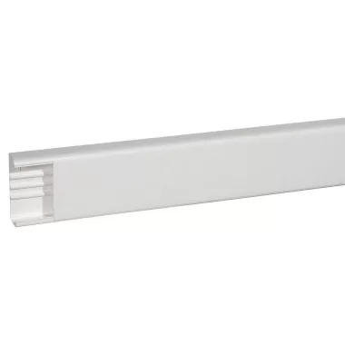 LEGRAND 010465  Univerzális DLP kábelcsatorna, 150 x 50 mm, 130 mm-es hajlékony fedéllel, válaszfal nélkül, 2 m, fehér