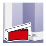 LEGRAND 010633 DLP external elbow for 65 mm deep partition