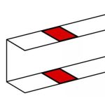 LEGRAND 010692 DLP takaróelem csatornához, öntapadós