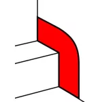  LEGRAND 010699 DLP wall penetration cover for channel 195/220