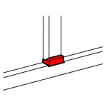LEGRAND 010738 DLP T-element for 65 deep 105 wide channels