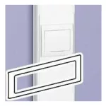 LEGRAND 010943 DLP Ø60 assembly frame for four, 85 cover