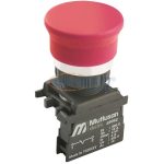 MUTLUSAN Gombafejes nyomógomb, piros