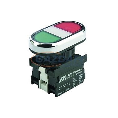 MUTLUSAN Dupla nyomógomb, világítós