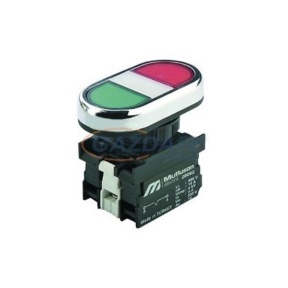 MUTLUSAN Dupla nyomógomb, világítós