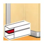 LEGRAND 011106 DLP aluminum partition with 50 mm lid holder