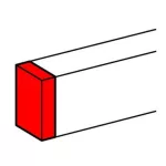 LEGRAND 011158 DLP aluminum end cap 50x105