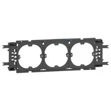 LEGRAND 011169 DLP alu keret hármas Ø60 szerelvény 85 mm fedélhez