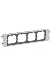LEGRAND 011170 DLP aluminum frame four Ø60 assembly for 85 mm cover LEGRAND 011170 DLP aluminum frame four Ø60 assembly for 85 mm cover
