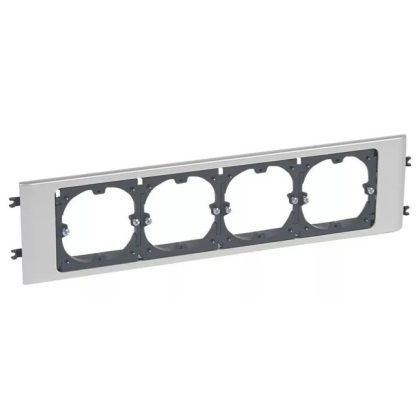   LEGRAND 011170 DLP aluminum frame four Ø60 assembly for 85 mm cover