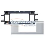   LEGRAND 011172 DLP alu kettes keret Ø60 szerelvény 130 mm fedélhez