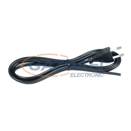   Cablu de conectare COMMEL 0115, 2m, 2.5A, 250V, H03VVH2-F 2x0.75, negru