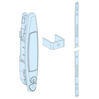 SCHNEIDER 01221 Prisma Plus Door handle with pushbutton for Prisma Plus P.