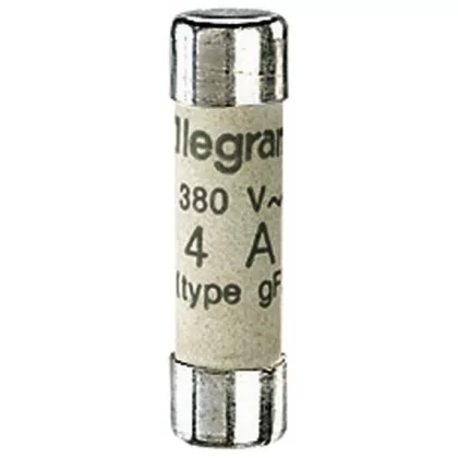   LEGRAND 012304 Fuzibil cilindric Lexic 4A gG 8,5 x 31,5 fără indicator