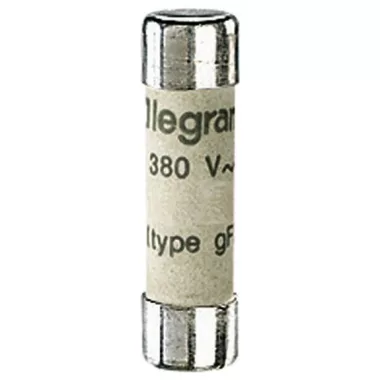 LEGRAND 012306 Lexic hengeres olvadóbiztosító 6A gG 8,5 x31,5 kiolvadás jelző nélkül