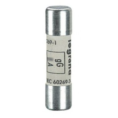 LEGRAND 013301 Lexic cylindrical fuse 1A gG 10 x38 without trip indicator