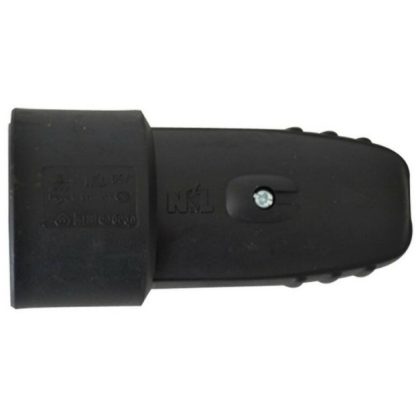   Priză cablu GAO 0138H, PVC, terminal central, negru, 230V, 16A