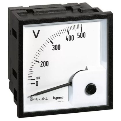   LEGRAND 014661 Lexic V mérő analóg 0-500V AC négyzetes kivágású