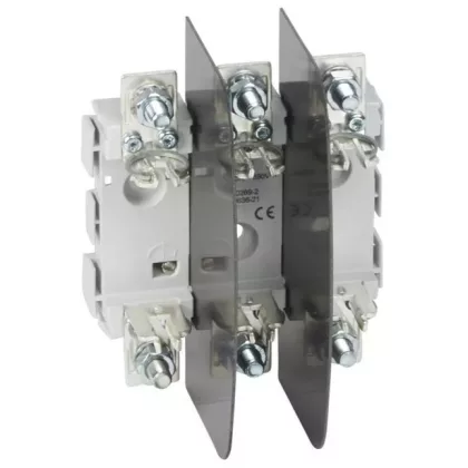 LEGRAND 019945 késes aljzat 000/00 3P 160A M8 kalapsínre is rözíthető