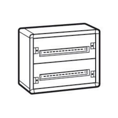 LEGRAND 020002 XL3 160 2 row 48 mod metal wall mounted distribution cabinet