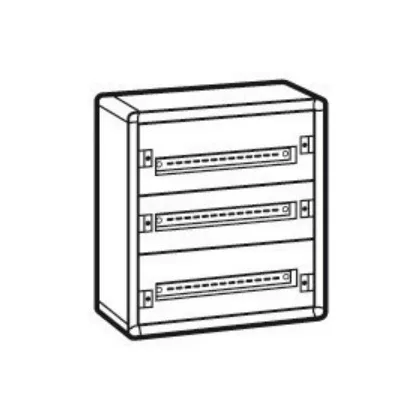   LEGRAND 020003 XL3 160 3 sor 72 mod fém fali előszerelt elosztószekrény