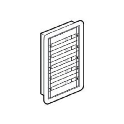   LEGRAND 020015 XL3 160 5 rows 120 mod recessed distribution cabinet